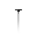LED Pollerleuchte PADO BASIC, 9,5W, 3000K, 823lm, IP65, IK05, statisch, schwarz / Glas transparent