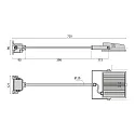 Performance in Lighting LED Scheinwerfer GUELL ZERO KIT S/M, 28W, 4000K, 2572lm, IP66, IK06, statisch, schwarz / Glas transparent