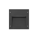 wall recessed luminaire INSERT+ ZERO CLIP / 107x77MM asymmetrical, static IP65, anthracite 