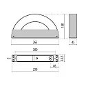 Performance in Lighting outdoor wall luminaire MASK+ MINI M static IP65, anthracite, lacquered 