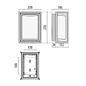 Performance in Lighting Wandleuchte LANTERNA NK 27, E27, 1x100W, IP65, IK06, Glas opal, anthrazit