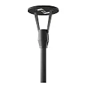 LED Mastleuchte HEDO+FT C/EW, 43W, 4000K, 4851lm, IP66, IK08, statisch, anthrazit / Glas transparent