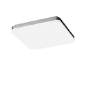 wall and ceiling luminaire WL 260 OPAL SQUARE static IP20, silver, lacquered dimmable