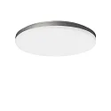 wall and ceiling luminaire WL 270 OPAL ROUND static IP20, silver, lacquered dimmable