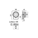 Performance in Lighting LED Scheinwerfer TYK+ 10 C/IW, 7W, 3000K, 542lm, IP66, IK06, statisch, anthrazit / Glas transparent