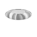 LED Downlight DL ROUND MIDI, 12W, 3000K, 1640lm, IP20, IK07, statisch, silber / Glas transparent