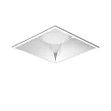 LED Downlight DL SQUARE MAXI, 14W, 4000K, 2260lm, IP20, IK07, statisch, silber / Glas transparent