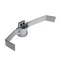 mast top GUELL 2.5 1-fold, grey, powder coated