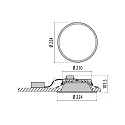 Performance in Lighting LED Downlight MANGO+ MAXI, 24W, 3000K, 2555lm, IP20, IK07, statisch, weiß