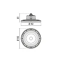 Performance in Lighting LED Hallenpendelleuchte A+ 60 C/EW, 60W, 4000K, 8456lm, IP65, IK08, statisch, schwarz