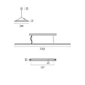 Performance in Lighting LED Pendelleuchte SL713+ PL MP S/C, 53W, 4000K, 6930lm, IP20, IK05, DALI, bildschirmarbeitsplatztauglich, weiß