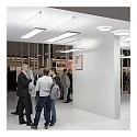 Performance in Lighting LED Pendelleuchte SL720+ PL MP S/C, 53W, 3000K, 6930lm, IP20, IK05, DALI, bildschirmarbeitsplatztauglich, grau