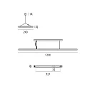 Performance in Lighting LED Pendelleuchte SL720+ PL MP S/C, 53W, 3000K, 6930lm, IP20, IK05, DALI, bildschirmarbeitsplatztauglich, grau