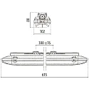 Performance in Lighting LED Industrie-Leuchte ACRO PRO EQ218PC S/EW 840 CL PW, IP66 IK08, 61.5cm, 11.5-20W (multi) 4000K 1528-2506lm, schaltbar