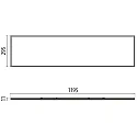 Performance in Lighting LED Einlege-Panel PLATO 1200 MP, IP40 IK06, 119.5 x 29.5xm, UGR<19, schaltbar, weiß, 32W 3000K 3802lm