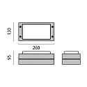 Performance in Lighting outdoor wall luminaire BLIZ RING E27 IP65, grey, lacquered 