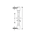 RADIUM Ralotherm Infrarotstrahler mit Kabel, ITT 2500W 235V-0826 K/S, zweiseitig gesockelt, regelbar