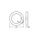 RADIUM LED tube shape ESSENCE TUBE RING T9 C22 G10Q EM G10q 12W 4000K 120° CRI 80-89 