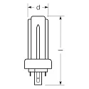 RADIUM LED compact bulb ESSENCE TRIO18 EM 830 (RALUX TRIO RETROFIT) switchable matt G24d 7W 850lm 4000K 280° CRI >80  mat
