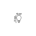 RADIUM LED Filamentlampe STAR RL-D40, Tropfenform, 300°, E27, 3,4W, 2700K, 470lm, dimmbar, matt