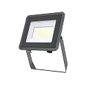 LED Flutlichtstrahler STAR 5000, IP65 IK06, Alu schwarz / Strukturglas, 100cm Kabel + Ventil, 37W 3000K 4650lm 100°