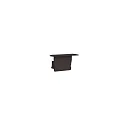 end cap SMALL WING, black