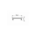 RADIUM accessories profile cover COVER MEDIUM F 26/5/C2 - 2M / BLACK mechanical, flush, black 201cm