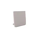 end cap MEDIUM U FLAT, white