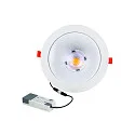 LED Downlight GLAN XS, IP20, Ø 17.5cm, 230V , Plug&Play, 15-21W (multi) 3000/3500/4000K (CCT) 60°, UGR<19, starr, weiß matt