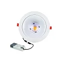 LED Downlight GLAN S, IP20, Ø 20.7cm, 230V , Plug&Play, 15-21W (multi) 3000/3500/4000K (CCT) 60°, UGR<19, starr, weiß matt
