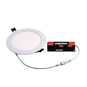 LED Einbau-Rundpanel TALAN XS, IP44, Ø 16.8cm, 7/9/12W (multi) 2700/3000/4000K (CCT) 110°, starr, weiß / matt