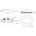 Rutec LED Einbau-Rundpanel TALAN XL, IP44, Ø 30cm, 16/20/24W (multi) 2700/3000/4000K (CCT) 110°, starr, weiß / matt