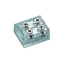 Zubehör für LED Strip VARDAflex (einfarbig, Breite 0.8cm) - Einspeisungs-Verbinder SCREW, IP20, Schraubkontakte, transparent