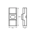 Rutec Zubehör für LED Strip VARDAflex (einfarbig, Breite 0.8cm) - Direktverbinder PUSH LOCK-W, IP20, transparent matt