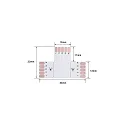 Rutec Zubehör für LED Strip VARDAflex (RGBW, Breite 1.2cm) - T-/Eck-Platine, 5-polig, IP20, schneidbar