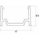 Rutec support profile VARDAFLEX COB RGB / RGBWW SAUNA PLUS, transparent