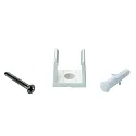 Rutec Zubehör für Outdoor LED Strip VARDAflex ECO AC (RU-S7493X) - Montageklammer, UV-beständig, weiß