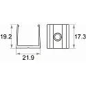 Rutec Zubehör für Outdoor LED Strip VARDAflex ECO AC (RU-S7493X) - Montageklammer, UV-beständig, weiß