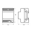 Rutec LED Steuergerät KNX Aktor für VARDAflex, 12-24V, Reiheneinbau, mehrfarbig 4x1 Kanal, 4 Adressen, dynamisch