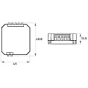 Rutec Funksender 2-Kanal, einfarbig / Unterputz (UP) Funksender, 100-240V AC, steuerbar über externen Taster