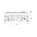 Rutec Zubehör für LED Strip für VARDAflex (einfarbig) - ProxiDimmer MONO für Aluprofile-CV, IP20, Gestensteuerung, 1-Kanal