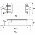 Rutec LED Konverter MICRO MD 350mA, 3-9,8W, PFC 0,96, 220-240V, dimmbar, IP20