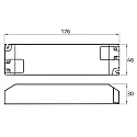 Rutec LED Netzgerät, 24V 60W IP20 100-240V AC Druckklemmenanschluss