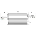 Rutec LED power supply 24V, 70-199.2W DIM, IP67