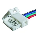 Zubehör für VARDAflex - Einspeisungs-Verbinder RGB PROFI, IP20, mit 15cm Anschlussleitung, 4-polig