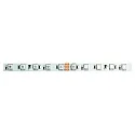 LED Strip VARDAflex 3inONE-60, IP20, 60 LED/m, 24V DC, 14.4W RGB 440lm/m 120°, 500cm / 1cm, mit Profi-Verbinder-Set