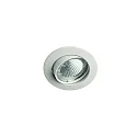 Alu-Druckguss-Einbaustrahler für MR16, IP20, Ø 8.2cm, mit Sprengring, ohne Fassung, schwenkbar, weiß matt