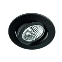 LED Einbaustrahler TALU, IP20, 350mA (exkl. BG), 8W 3000K 715lm 40°, CRi>90, dimmbar, schwenkbar, schwarz matt