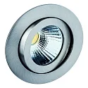 LED Einbaustrahler TALU, IP20, 350mA (exkl. BG), 8W 4000K 735lm 40°, CRi>90, dimmbar, schwenkbar, eisen gebürstet