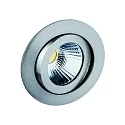 LED Einbaustrahler-Set TALU, Plug&Play, IP20, 8W 2700K 694lm 40°, CRi>90, mit Konverter, dimmbar, schwenkbar, eisen gebürstet